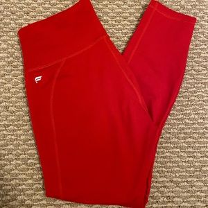 Red Fabletics leggings